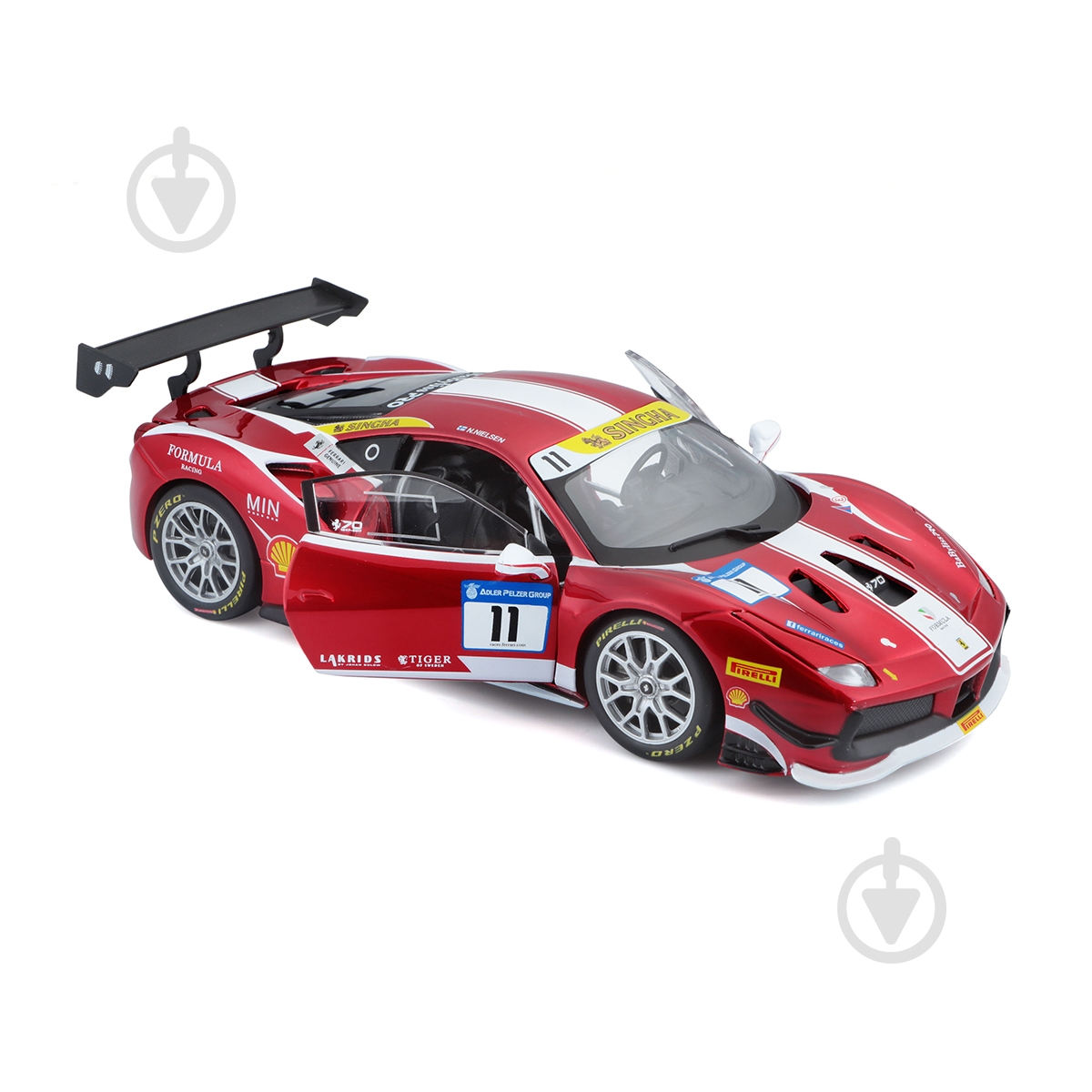 Автомодель Bburago 1:24 Ferrari 488 Challenge 18-26308 - фото 6