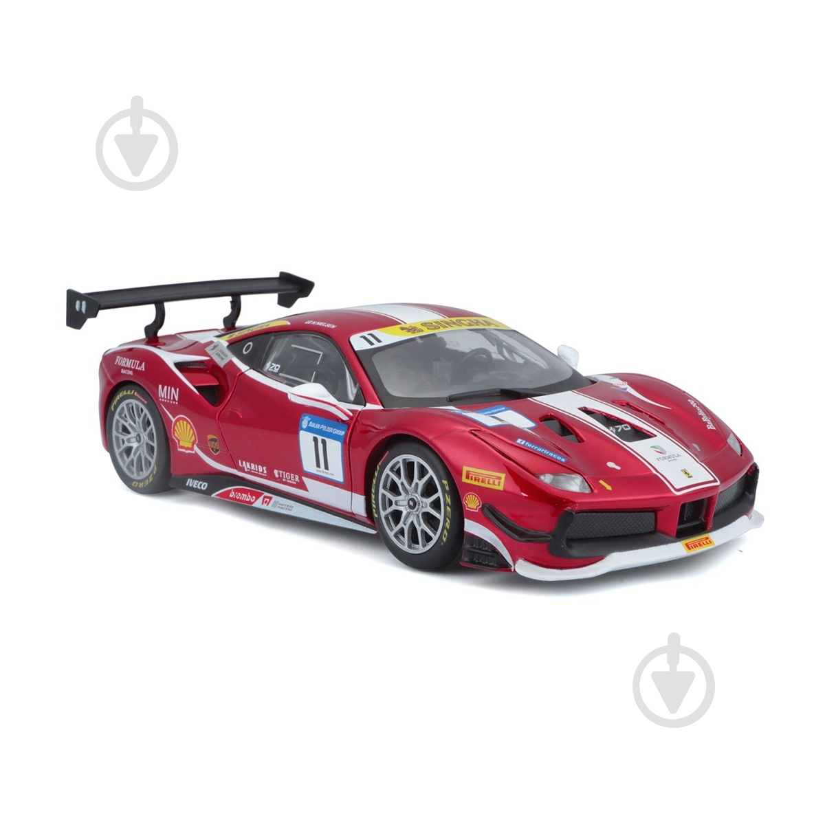 Автомодель Bburago 1:24 Ferrari 488 Challenge 18-26308 - фото 8