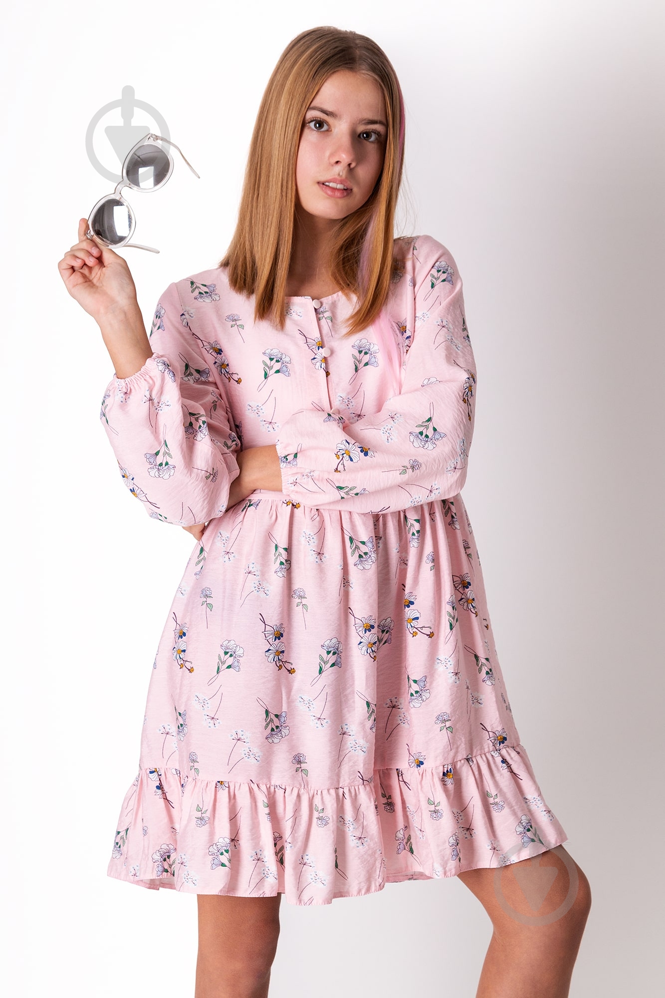 Платье Mevis р.164 розовый - фото 1 Платье Mevis р.164 розовый - фото 1