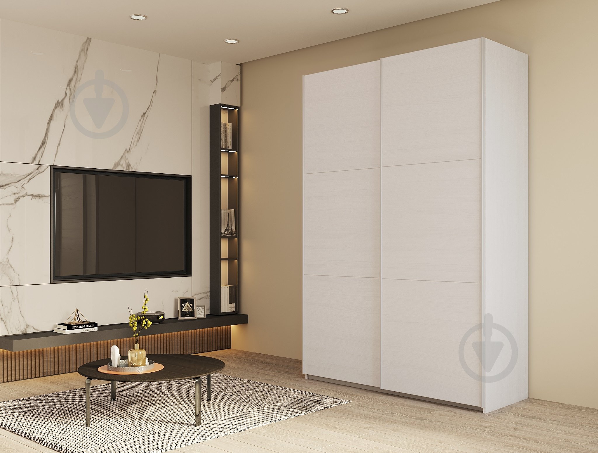 Корпус шкафа-купе G-Кайзер (240х160х60) белый альба Doros 1600х600x2400 мм белый - фото 3 Корпус шкафа-купе G-Кайзер (240х160х60) белый альба Doros 1600х600x2400 мм белый - фото 3