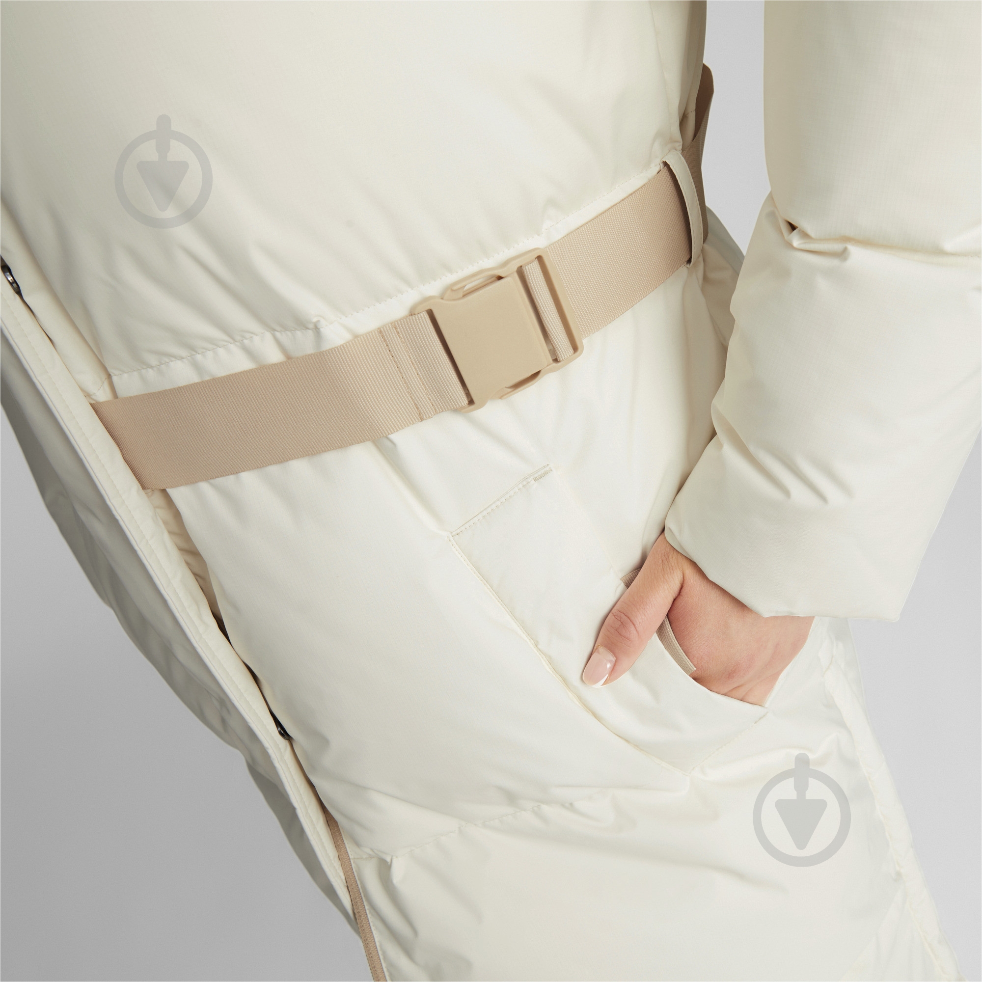Куртка женская зимняя Puma DOWN COAT 53558365 р.L бежевая - фото 4