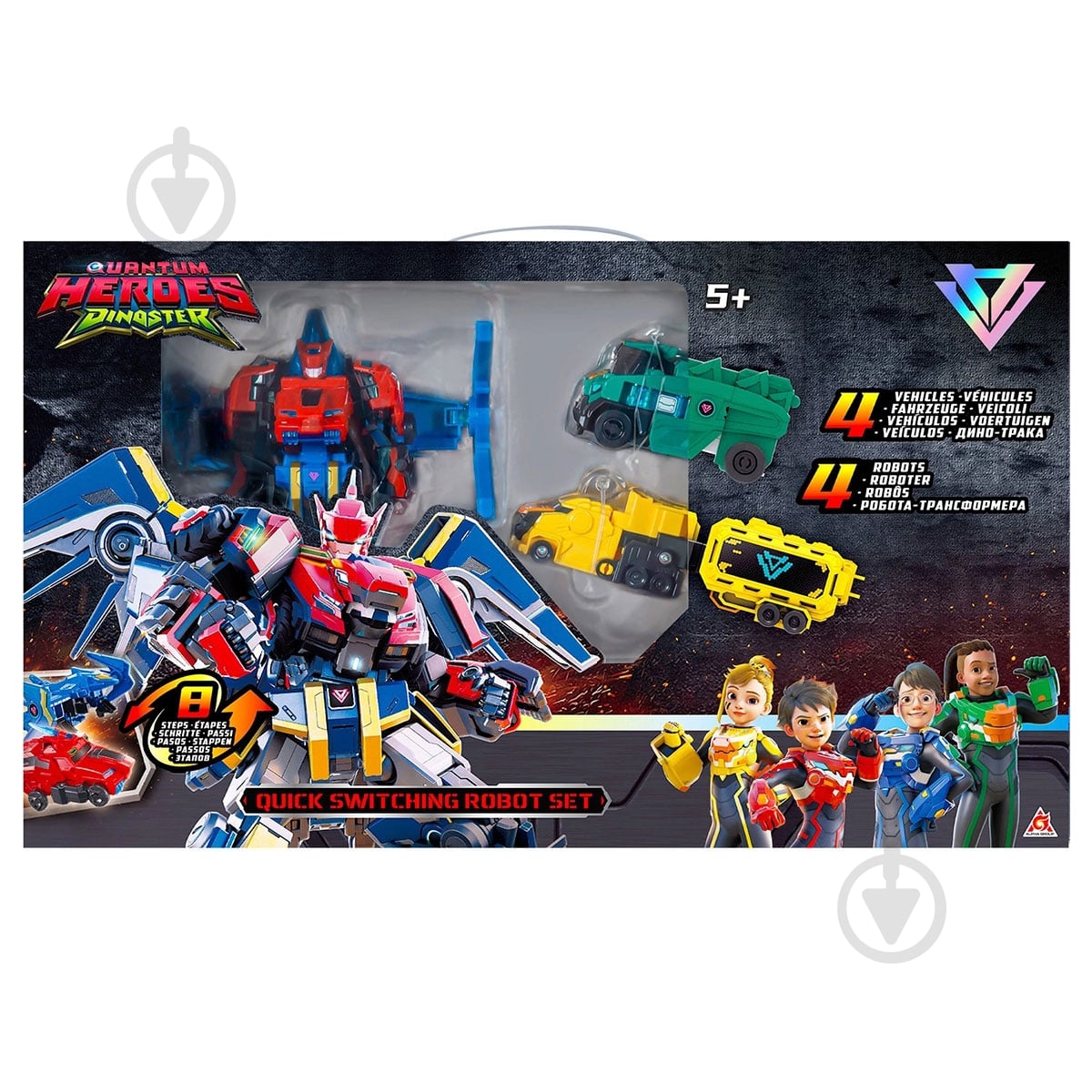 Игровой набор DINOSTER Быстрая трансформация EU580810A - фото 1 Игровой набор DINOSTER Быстрая трансформация EU580810A - фото 1
