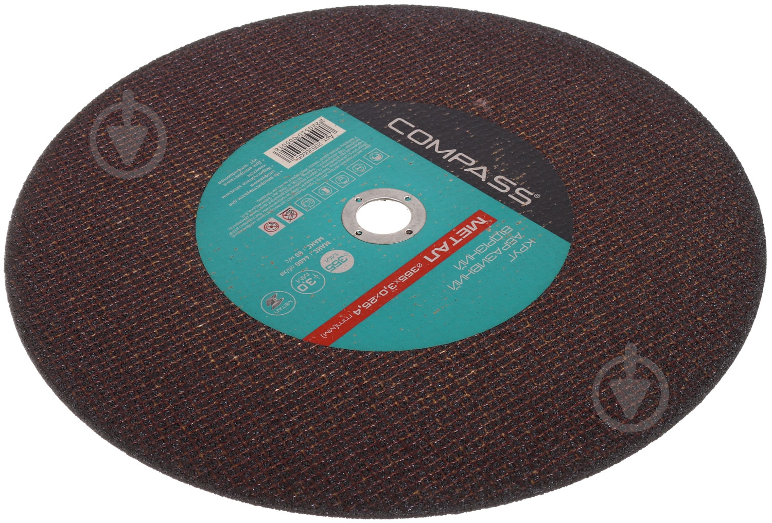 Круг отрезной Compass 356x3,0x25,4 мм 355х3,0mmх25,4 - фото 2