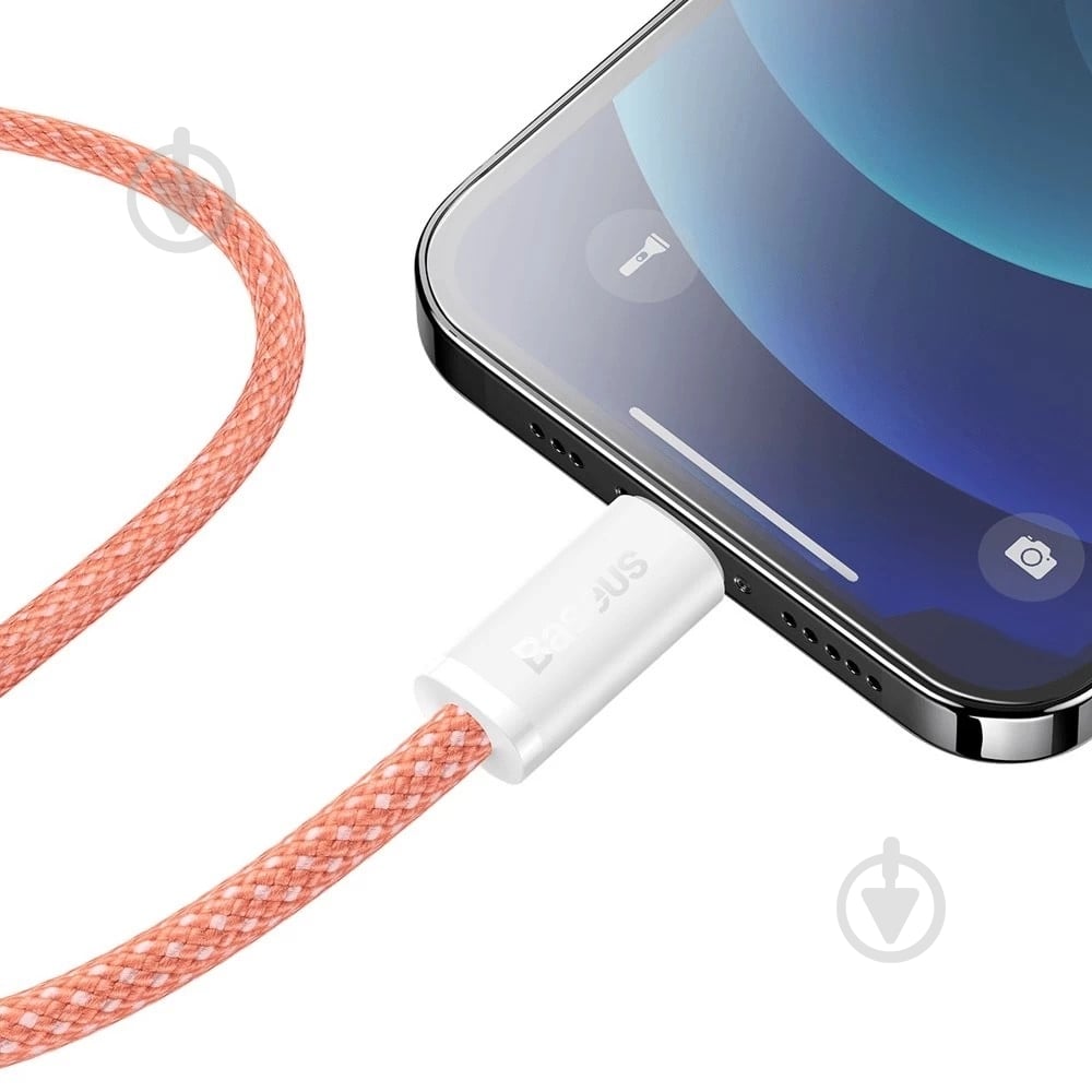 Кабель BASEUS Dynamic Series Fast Charging Data Cable Type-C to iP 20 W 2 м оранжевый (CALD000107) - фото 5