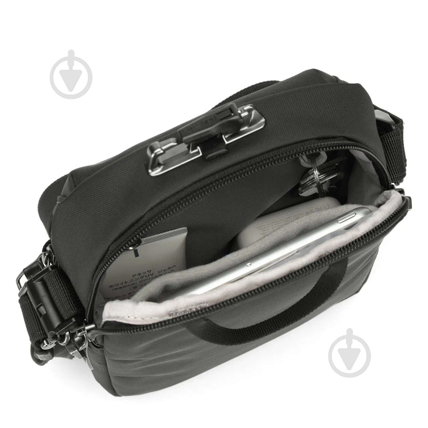 Сумка через плечо Pacsafe Metrosafe X Compact 3 л черный - фото 7
