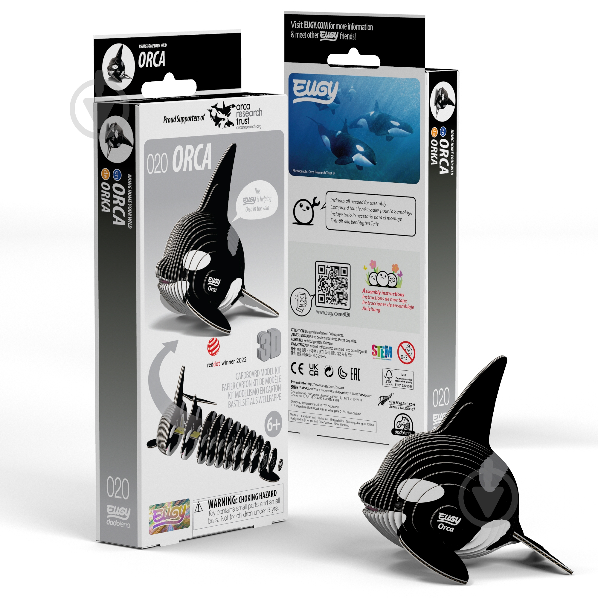 3D-пазл EUGY Зоопарк Косатка XEG-020 - фото 1 3D-пазл EUGY Зоопарк Косатка XEG-020 - фото 1