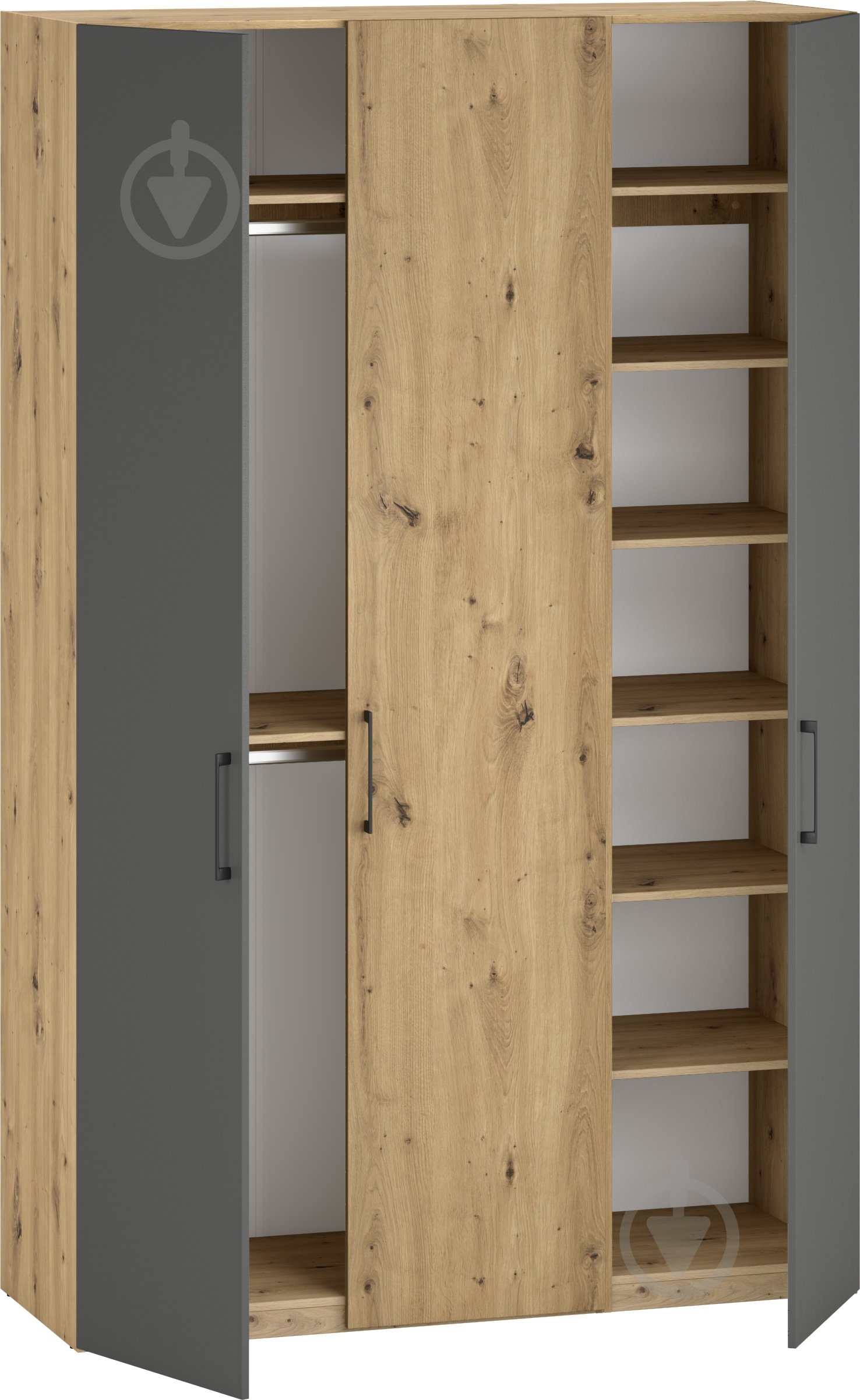 Шафа Грейд готовий комплект V3 Флекс 1500х2380х558 мм дуб артізан - фото 2