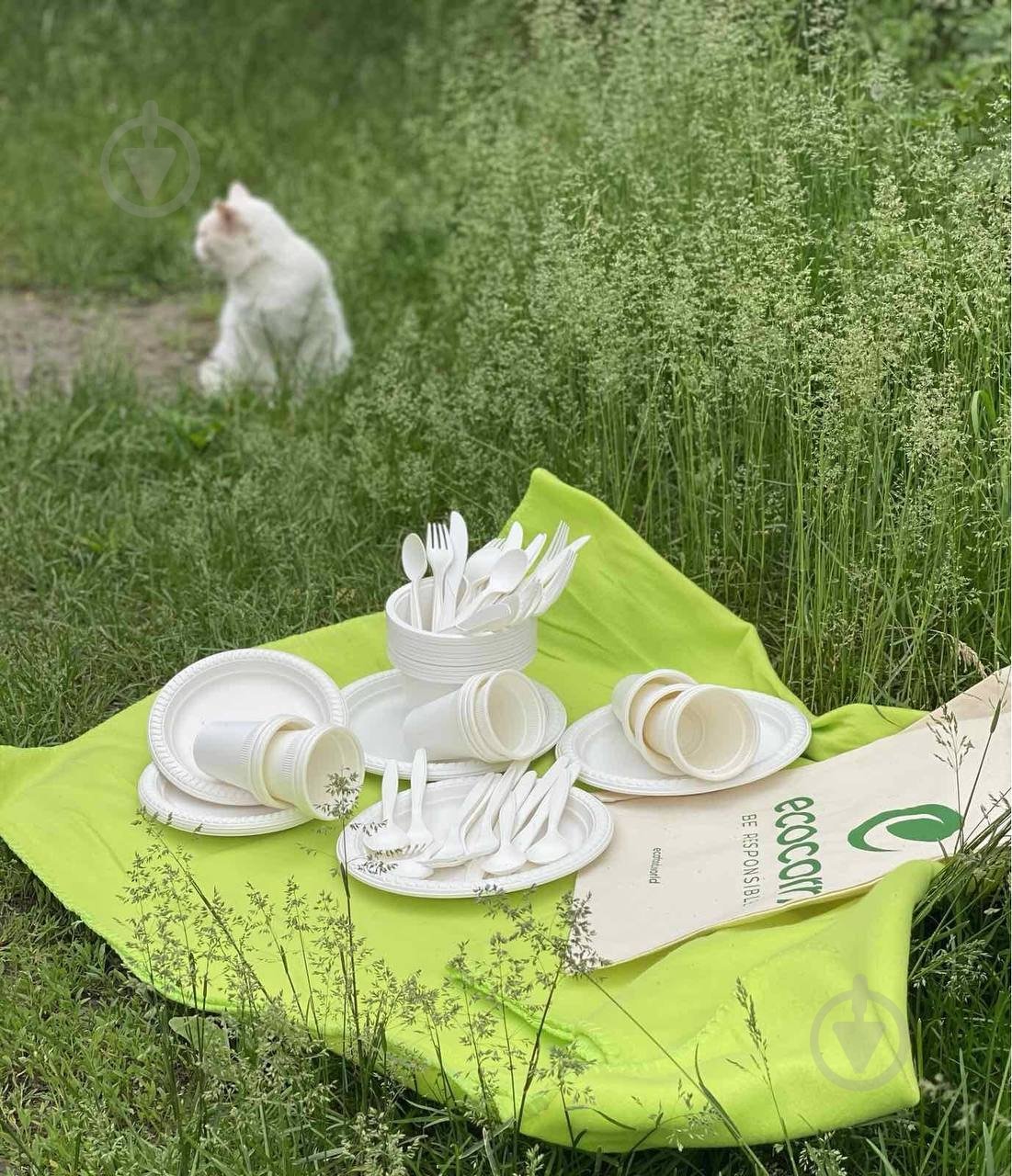 Стакан одноразовый из кукурузного крахмала Ecocorn 360 мл 10 шт. - фото 2