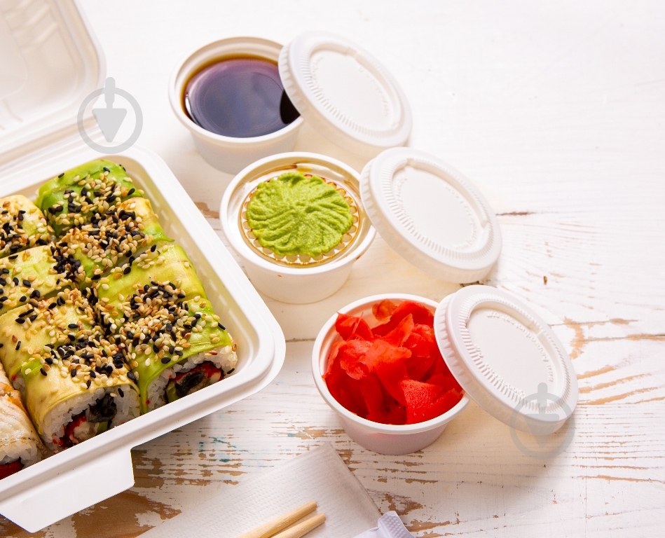 Соусник одноразовий з кукурудзяного крохмалю Ecocorn 120 мл 6 шт. - фото 2