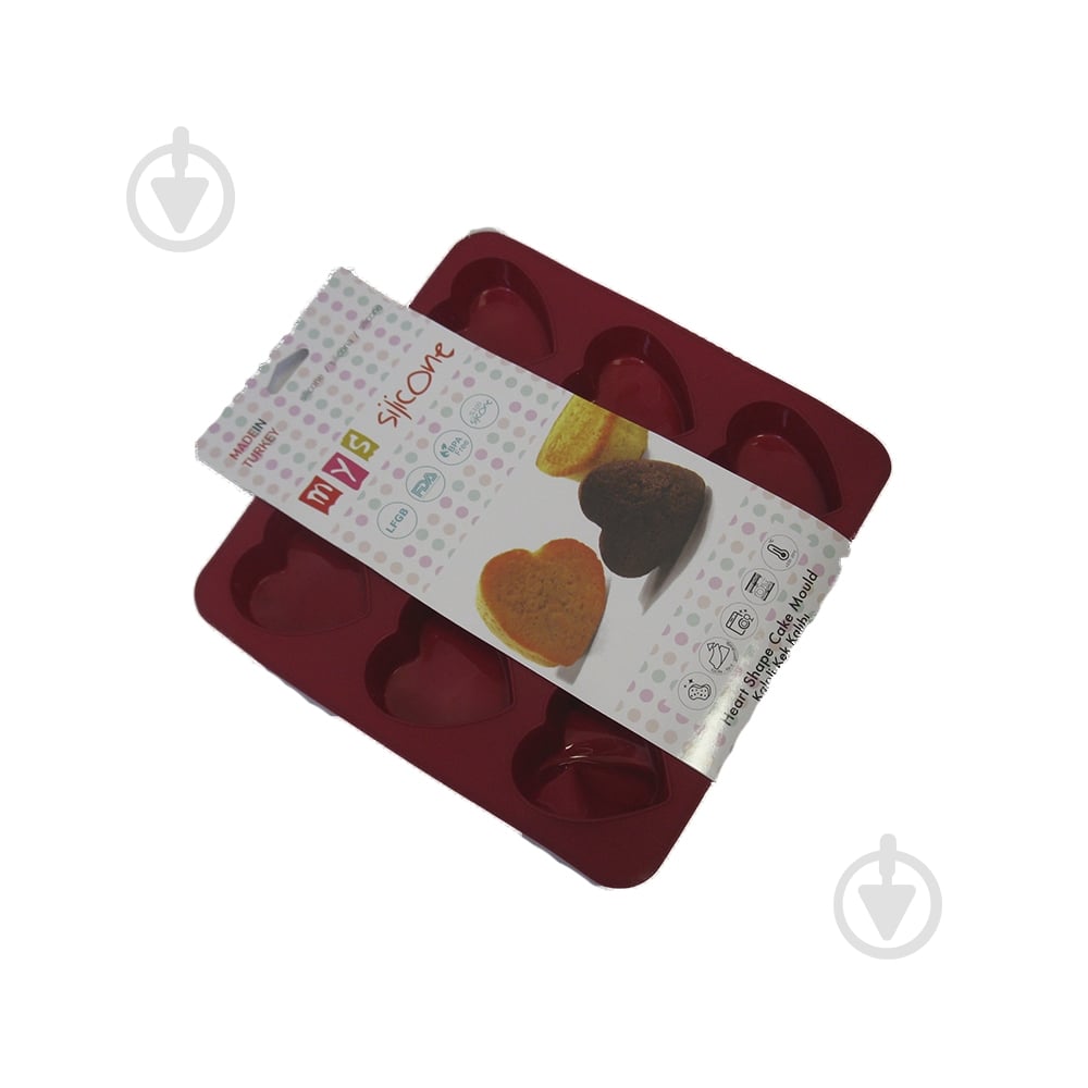 Форма для кексов MYS на 9 порций Сердце - фото 1
