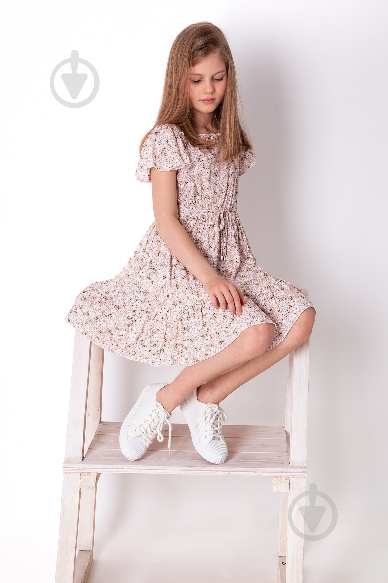 Платье Україна 4245 р.140 бежевый с рисунком - фото 4