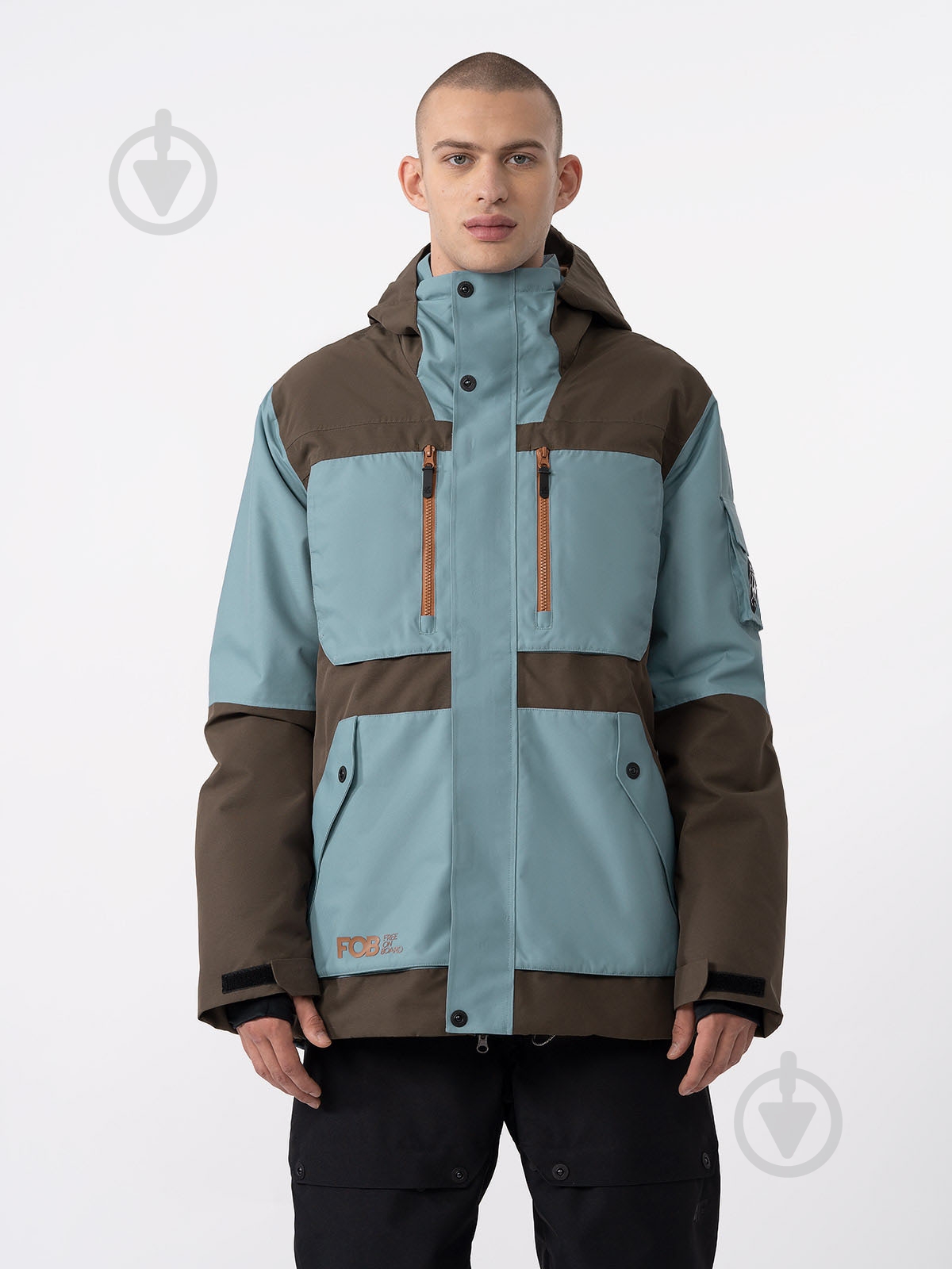 Куртка 4F TECHNICAL JACKET M314 4FAW23TTJAM314-80S р.S коричневий - фото 1