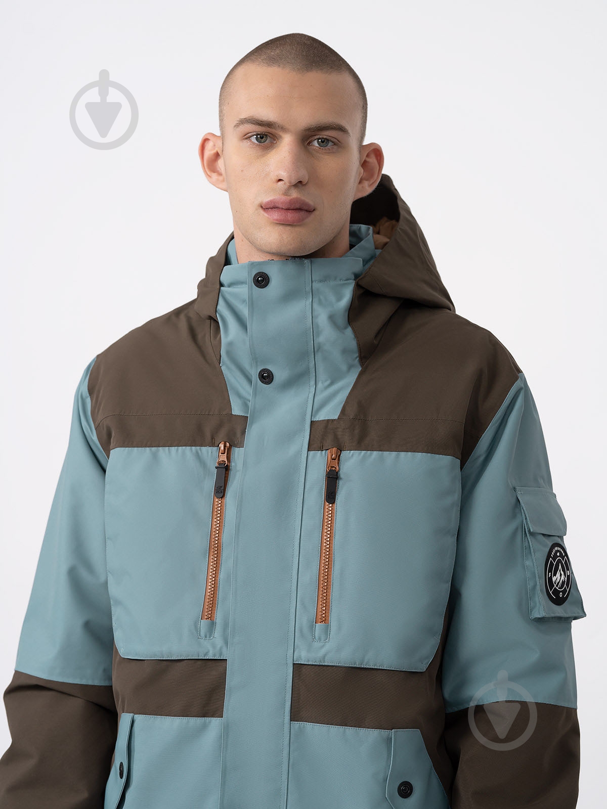 Куртка 4F TECHNICAL JACKET M314 4FAW23TTJAM314-80S р.S коричневий - фото 2