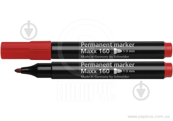 Маркер перманентный Schneider 160 S116002 красный - фото 1 Маркер перманентный Schneider 160 S116002 красный - фото 1