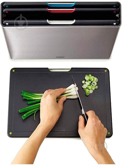 Набор досок разделочных Joseph Joseph Folio silver large 60170 (01000853) - фото 6 Набор досок разделочных Joseph Joseph Folio silver large 60170 (01000853) - фото 6