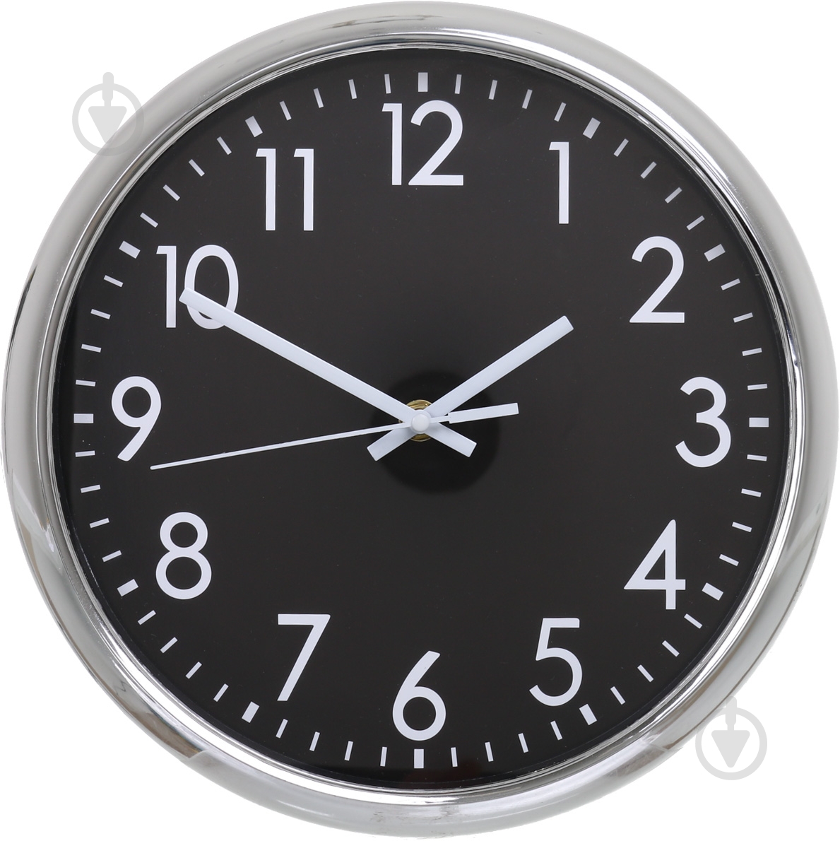 Годинник настінний Basic 27,9х3,9 см срібно-чорний UP! (Underprice) - фото 1