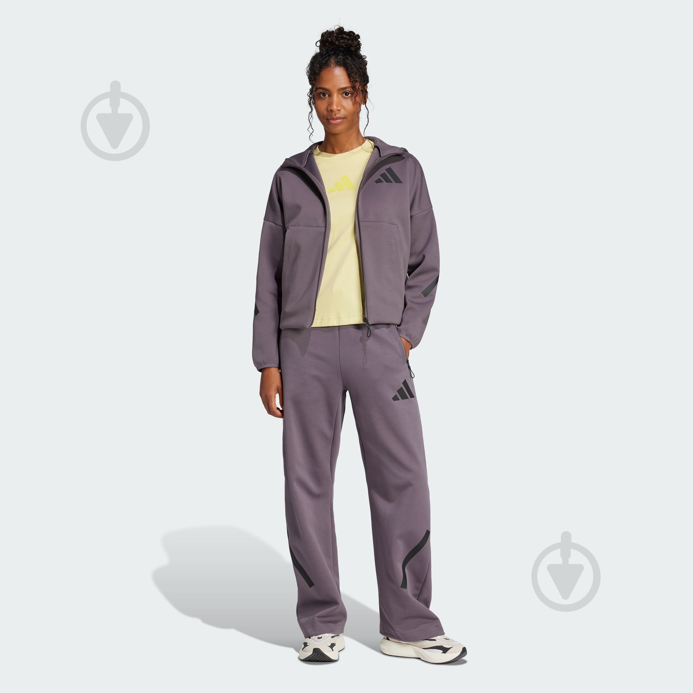 Джемпер Adidas W Z.N.E. FZ JD5985 р.S серый - фото 7 Джемпер Adidas W Z.N.E. FZ JD5985 р.S серый - фото 7