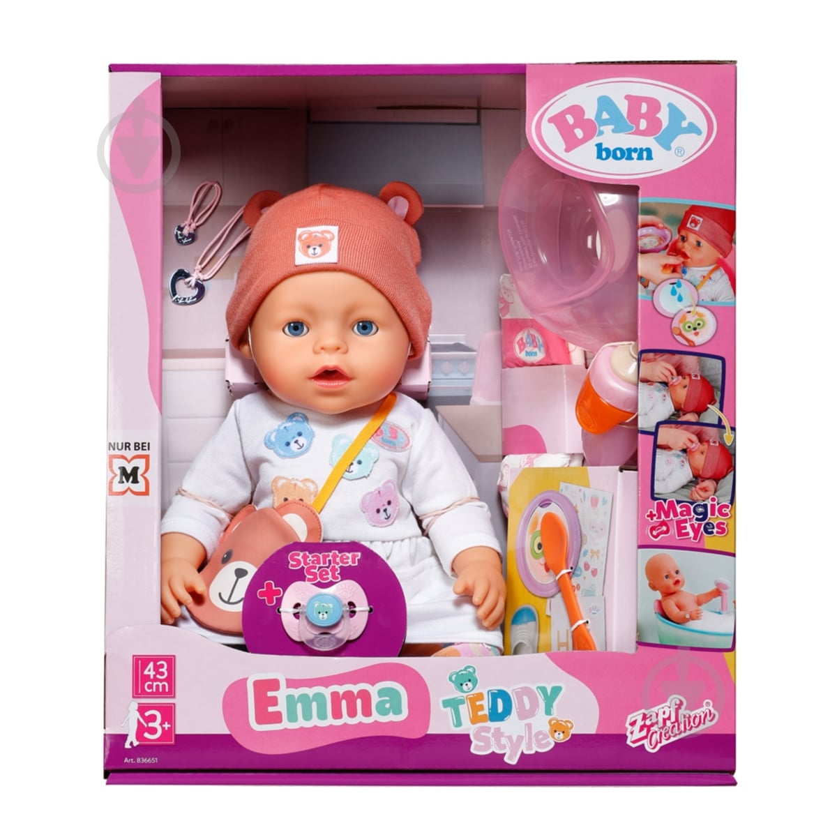 ᐉ Лялька Zapf Baby Born Емма-Тедді 836651 • Краща ціна в Києві