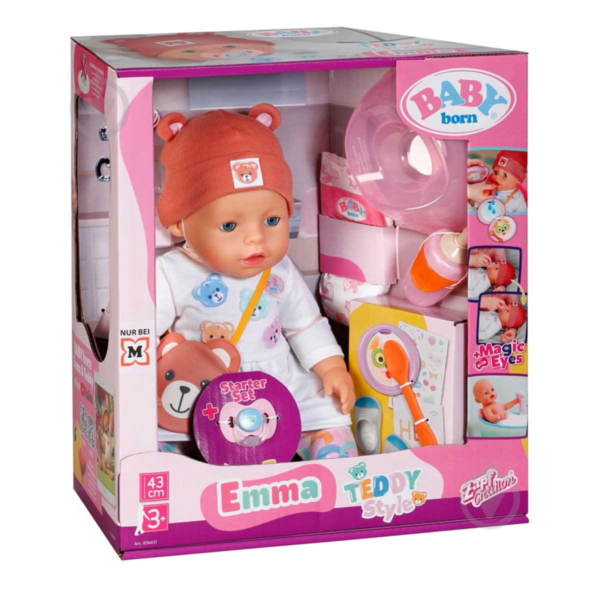 ᐉ Лялька Zapf Baby Born Емма-Тедді 836651 • Краща ціна в Києві