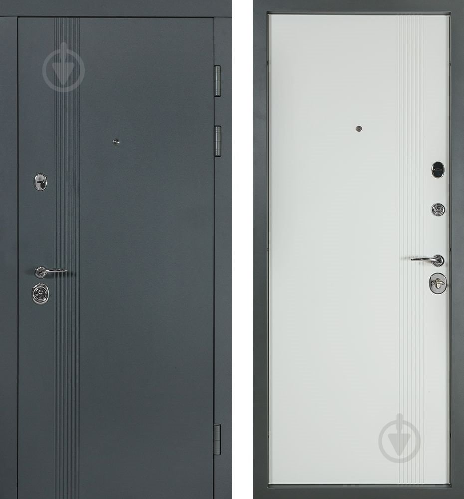 Двері вхідні Булат В-81 мод.172 антрацит 2050x950 мм праві - фото 1