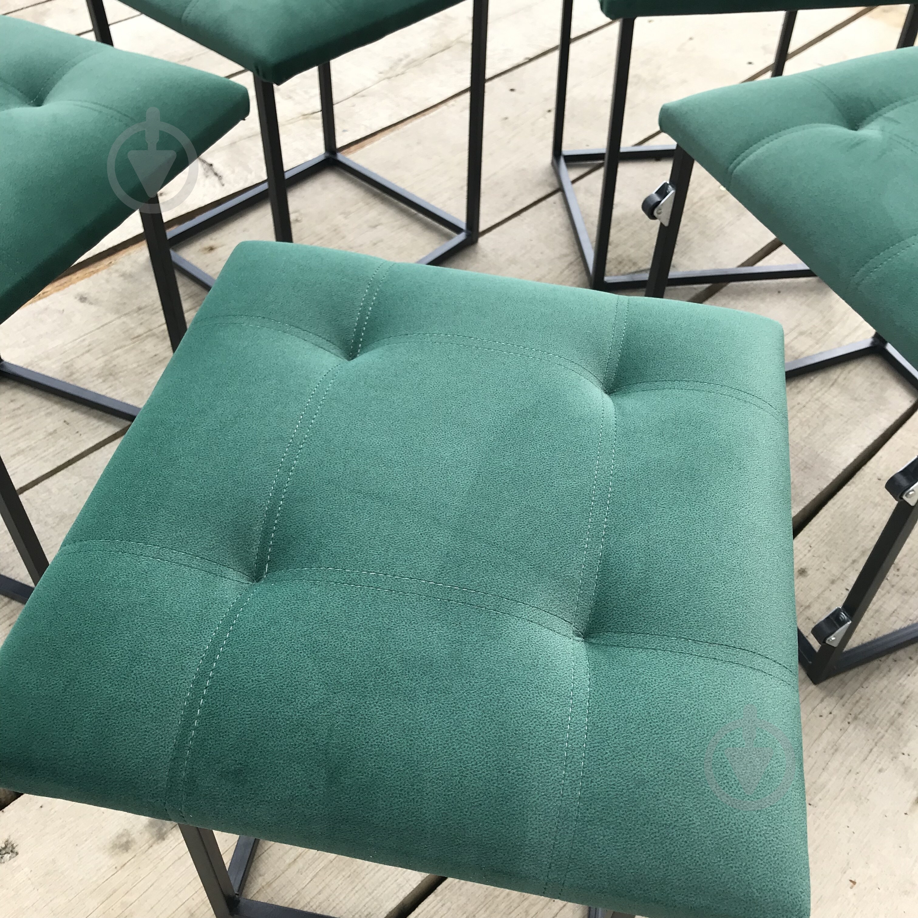 Пуф-трансформер 5 в 1 480х480 мм зеленый (606) - фото 6 Пуф-трансформер 5 в 1 480х480 мм зеленый (606) - фото 6