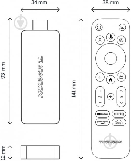 Медиаплеер Thomson Streaming Stick 4K UHD - фото 4