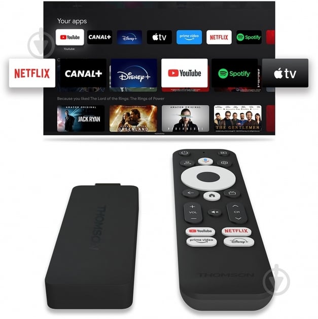 Медиаплеер Thomson Streaming Stick 4K UHD - фото 2
