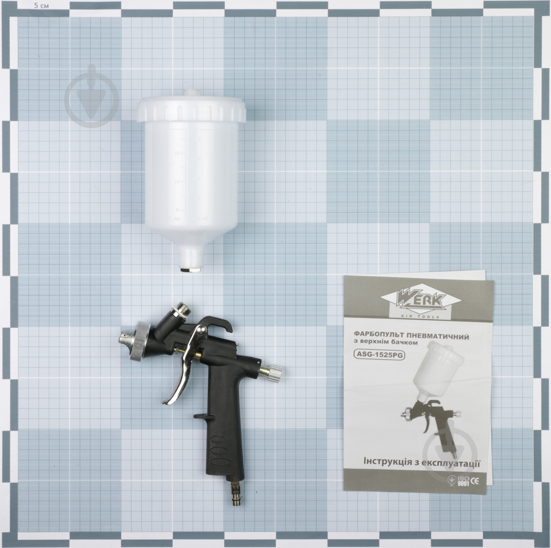 Краскораспылитель пневматический Werk ASG-1525PG 65751 - фото 4