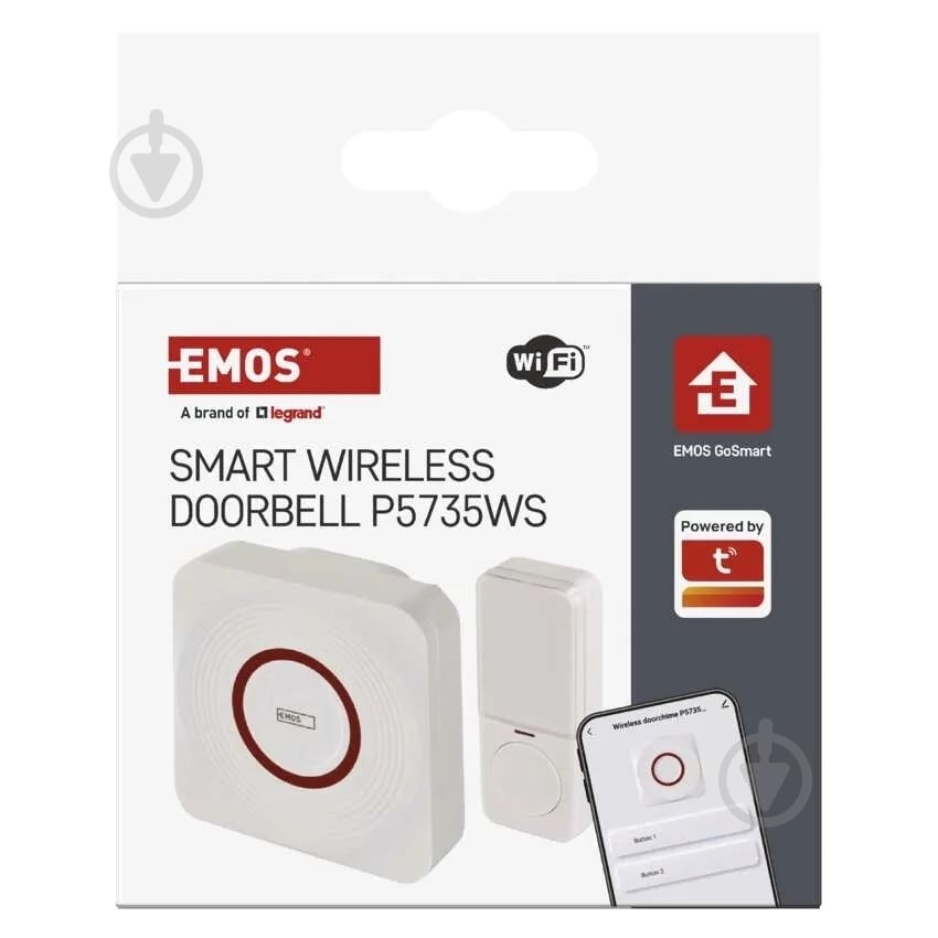 Дзвінок дверний Emos розумний бездротовий Wi-Fi білий P5735WS - фото 4