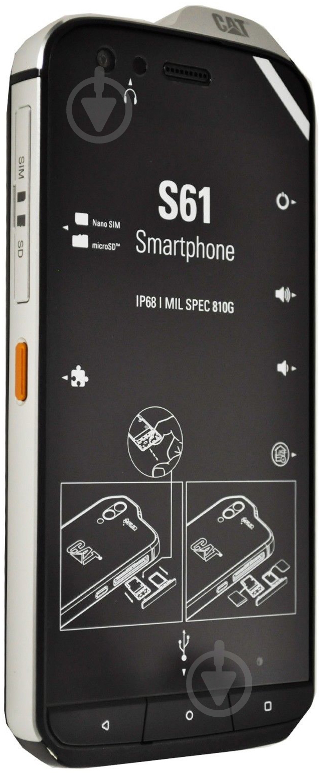 Смартфон CAT S61 DS 4/64GB black (CS61-DAB-ROW-EN) - фото 2