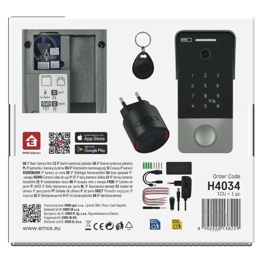 Видеозвонок Emos умный беспроводной IP-21PoE с Wi-Fi H4034 - фото 17 Видеозвонок Emos умный беспроводной IP-21PoE с Wi-Fi H4034 - фото 17