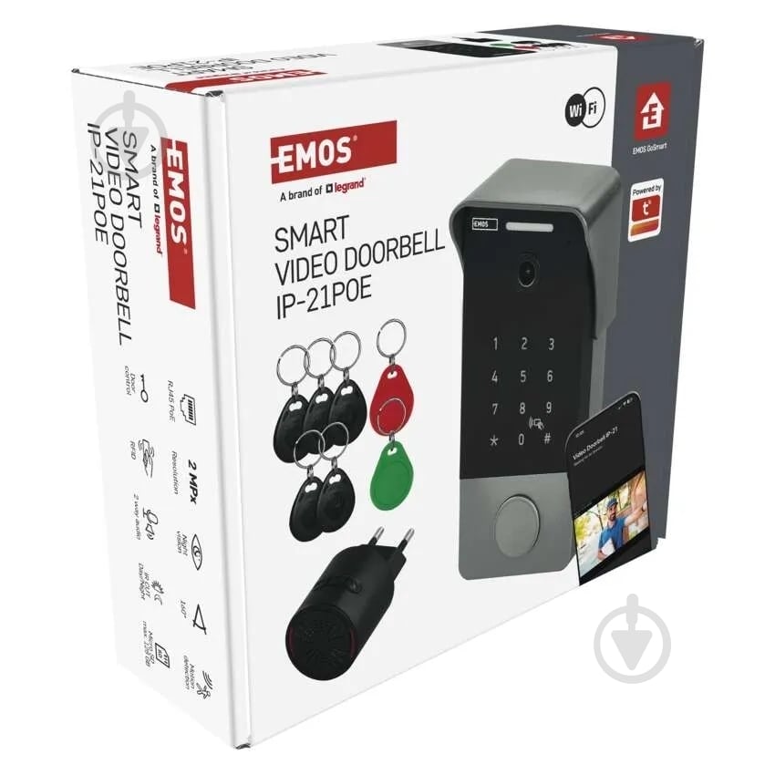 Видеозвонок Emos умный беспроводной IP-21PoE с Wi-Fi H4034 - фото 18 Видеозвонок Emos умный беспроводной IP-21PoE с Wi-Fi H4034 - фото 18