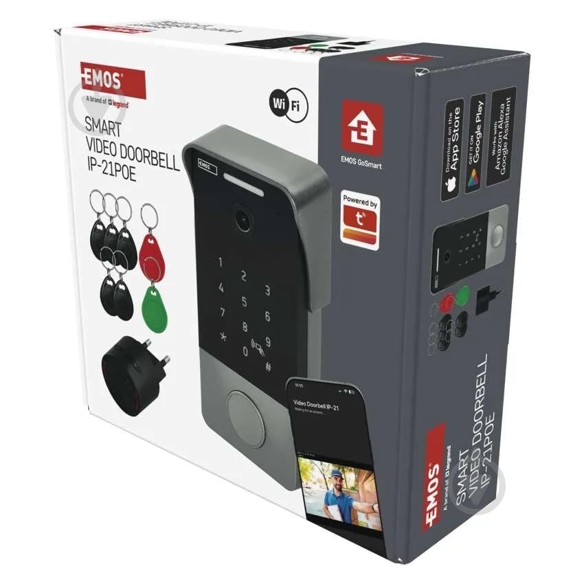 Видеозвонок Emos умный беспроводной IP-21PoE с Wi-Fi H4034 - фото 9 Видеозвонок Emos умный беспроводной IP-21PoE с Wi-Fi H4034 - фото 9