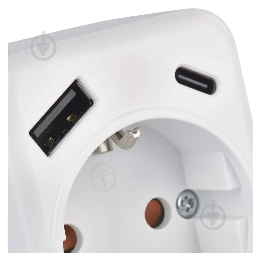 Адаптер-розетка Emos сетевой 1xUSB-A 1xUSB-C 1 гн. белый P0075 - фото 6 Адаптер-розетка Emos сетевой 1xUSB-A 1xUSB-C 1 гн. белый P0075 - фото 6