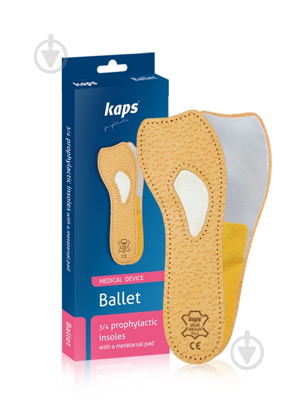 Стельки для стоп Ballet Kaps р.37 коричневый - фото 1