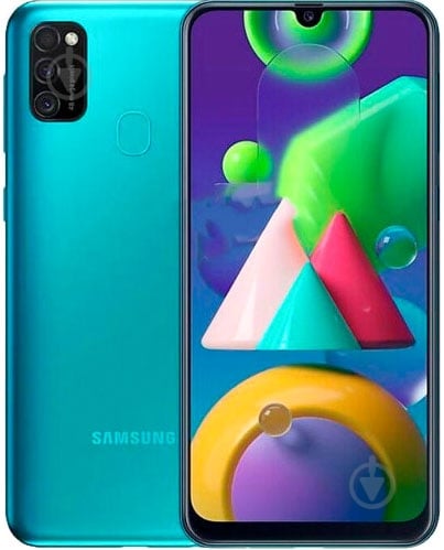Смартфон Samsung Galaxy M21 4/64GB green (SM-M215FZGUSEK) - фото 1