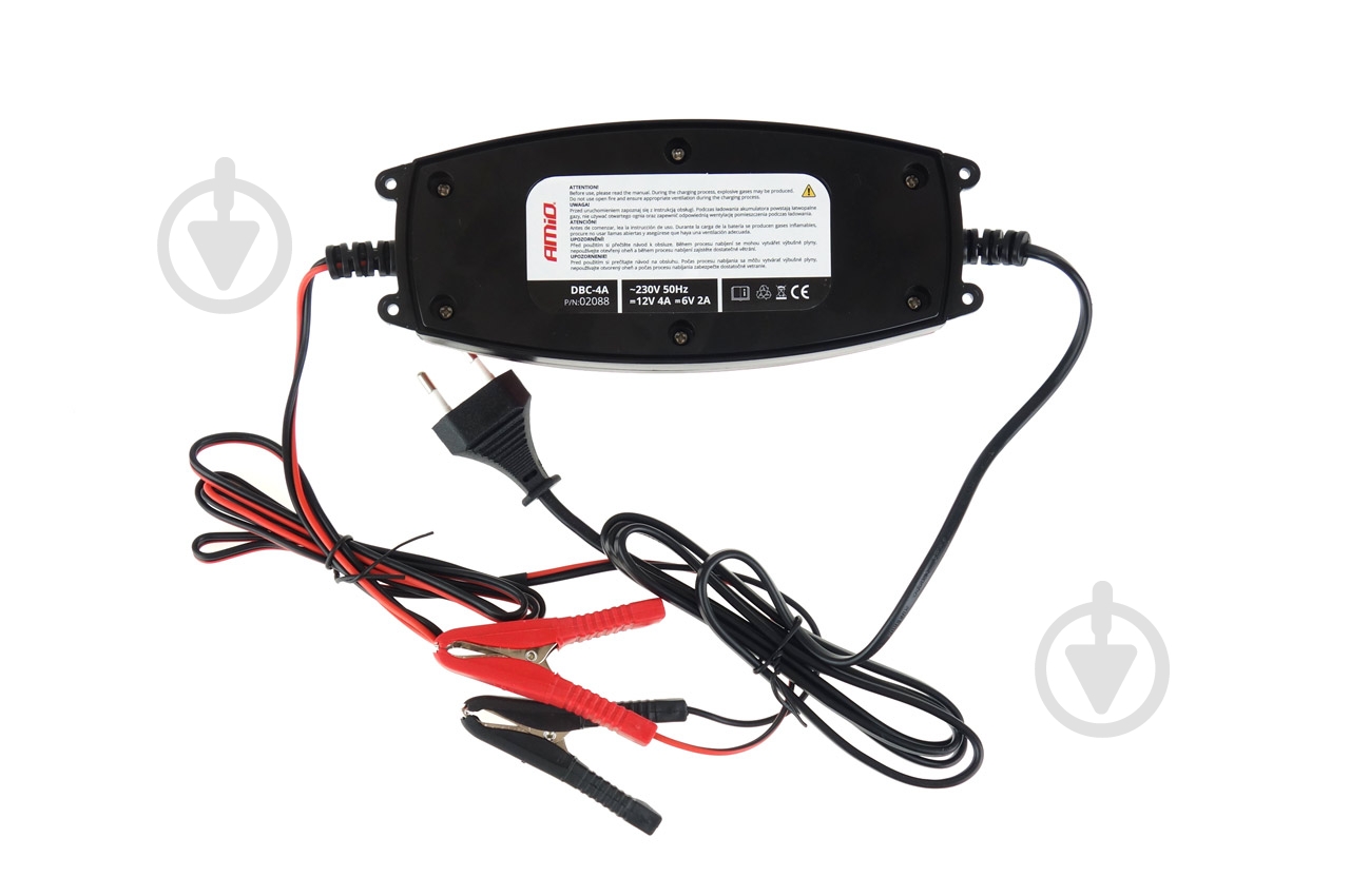 Автомобильное зарядное устройство AMiO DBC-4A 2 А 120 А/год (02088) - фото 3