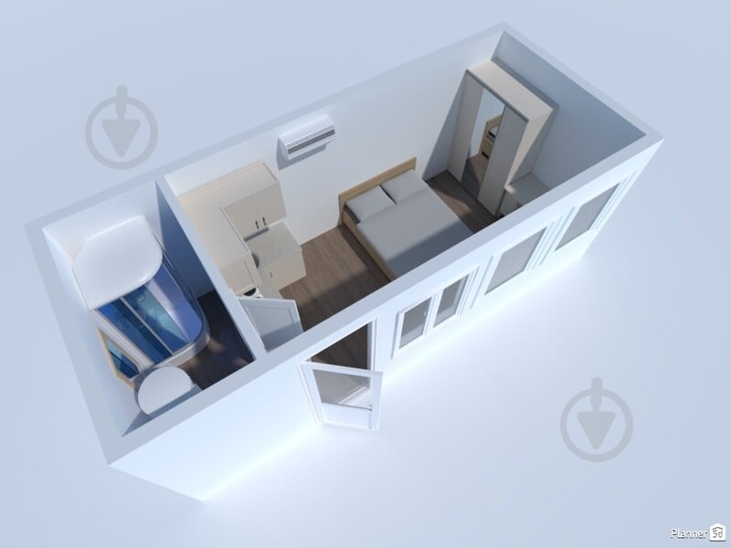 Модульный дом ЄВРО Кабіна 277х637х292 см - фото 5