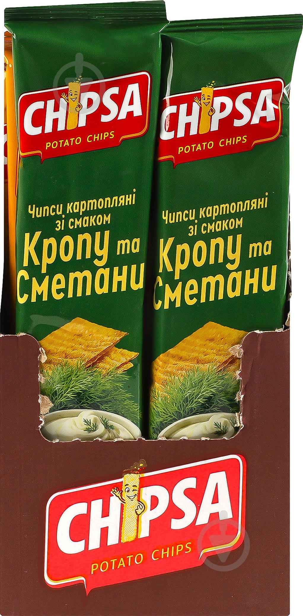Чипсы Chipsa картофельные со вкусом укропа и сметаны 55г - фото 3