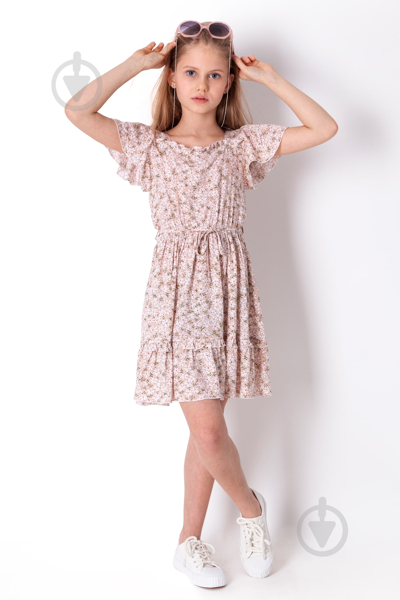 Платье Україна 4245 р.116 бежевый с рисунком - фото 2