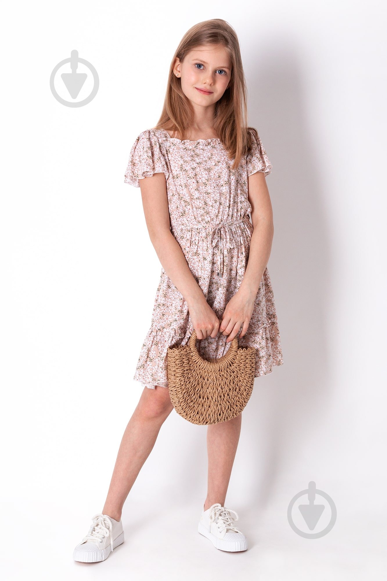 Платье Україна 4245 р.116 бежевый с рисунком - фото 3