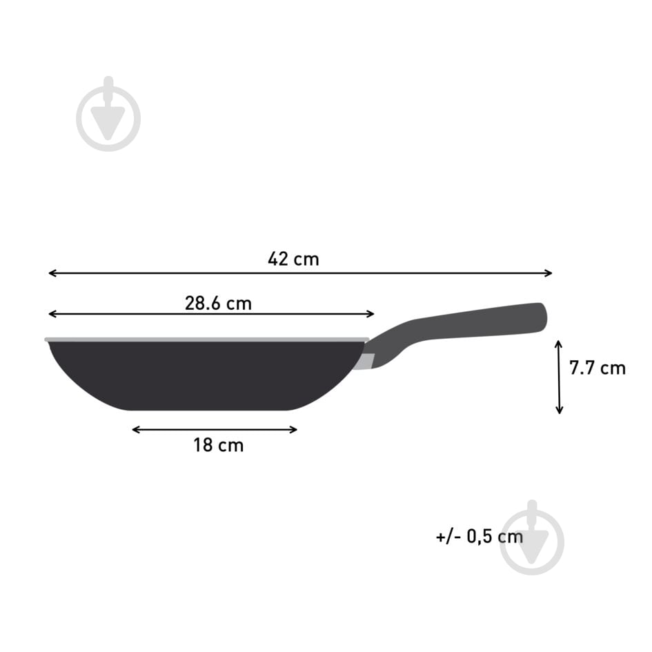 Сковорода wok Tefal Perfect Touch 28 см G3021932 - фото 2