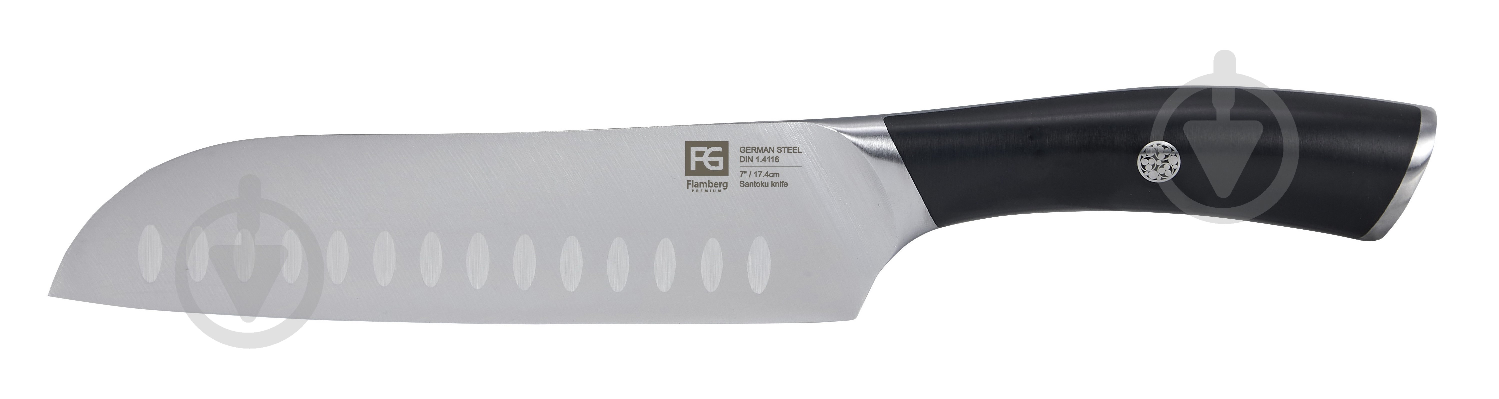 Ніж сантоку Flamberg Premium Virtuoso 17,7 см A75L-370B11 - фото 1