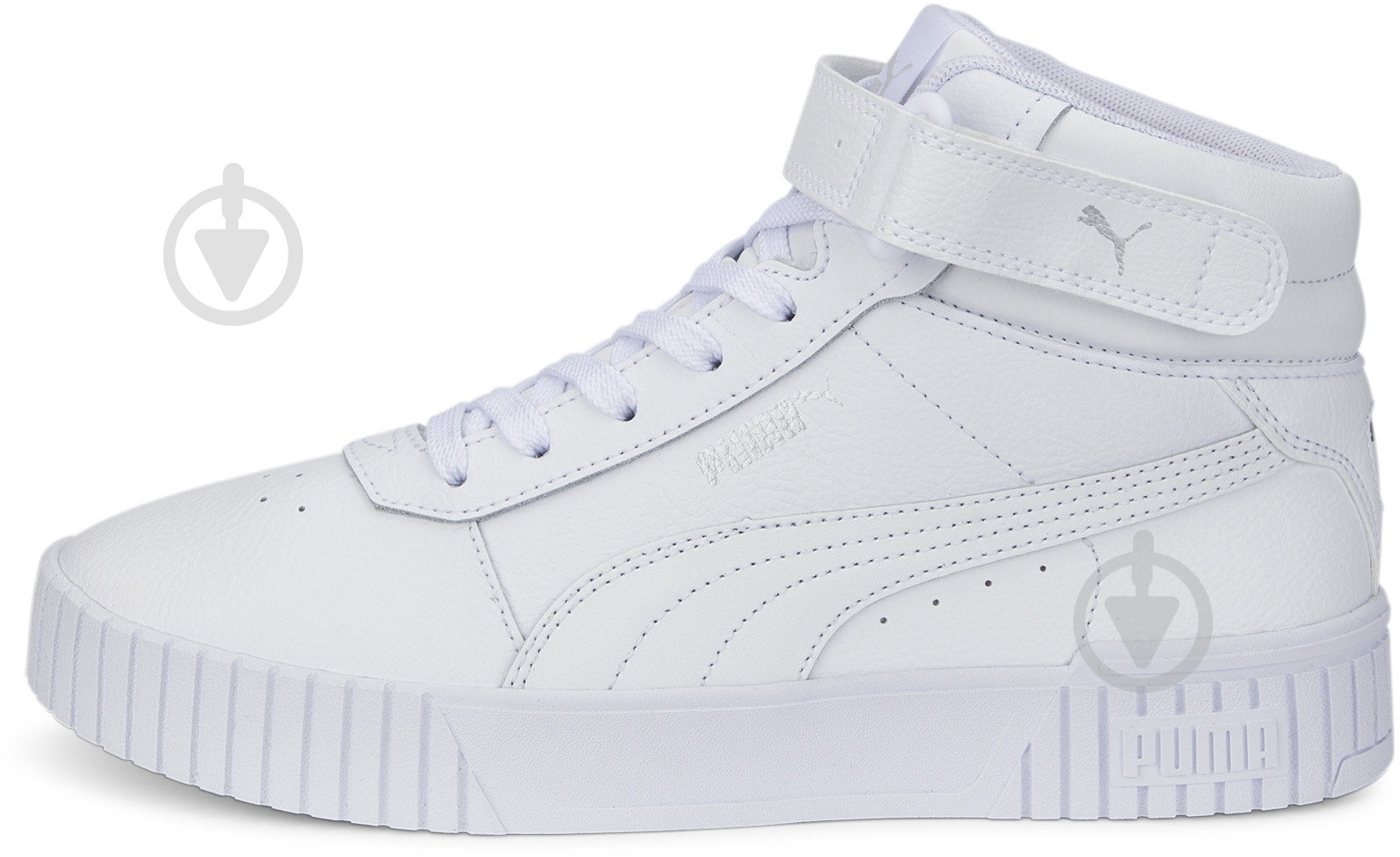 Кросівки жіночі демісезонні Puma CARINA 2.0 MID 38585102 р.38 білі - фото 1