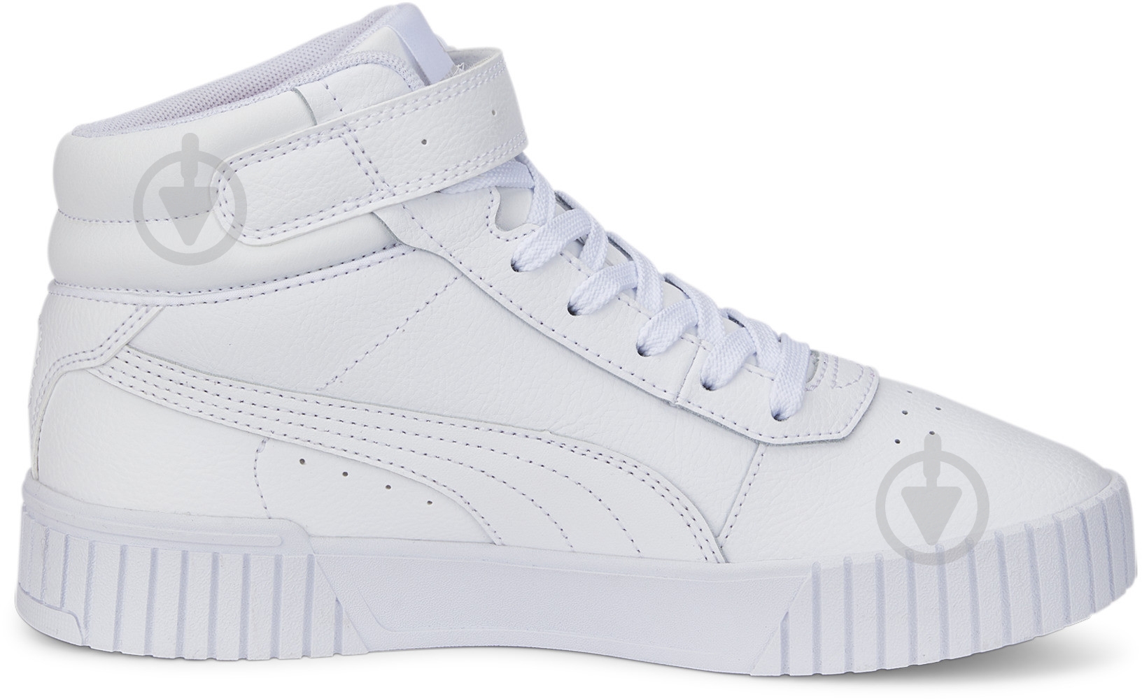Кросівки жіночі демісезонні Puma CARINA 2.0 MID 38585102 р.38 білі - фото 2
