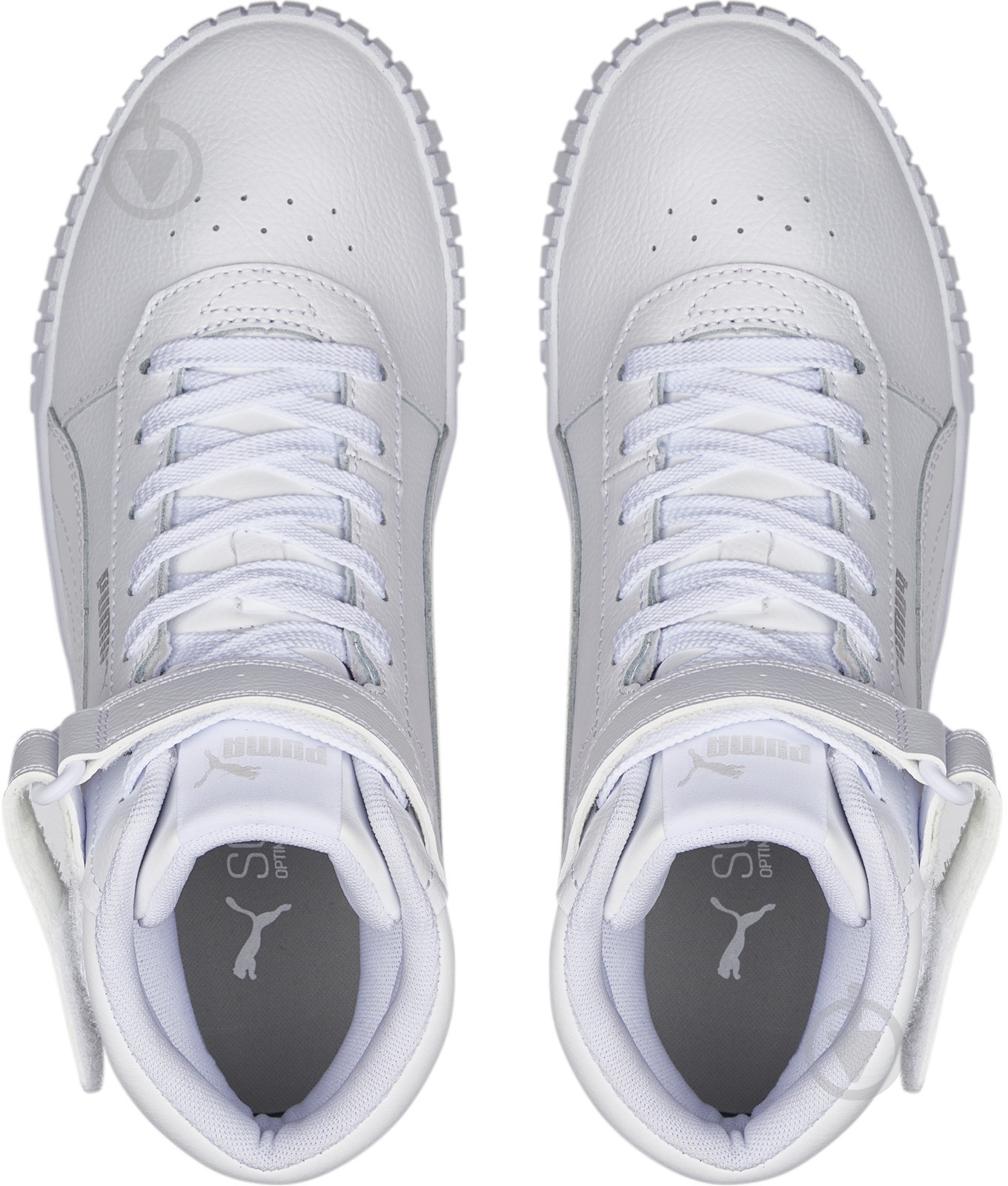 Кросівки жіночі демісезонні Puma CARINA 2.0 MID 38585102 р.38 білі - фото 4