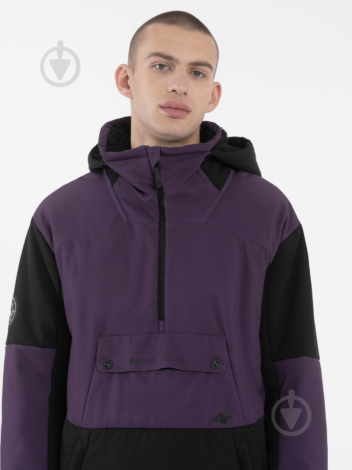 Анорак мужской 4F SOFTSHELL JACKET M208 4FWAW23TSOFM208-21S р.S черный - фото 2