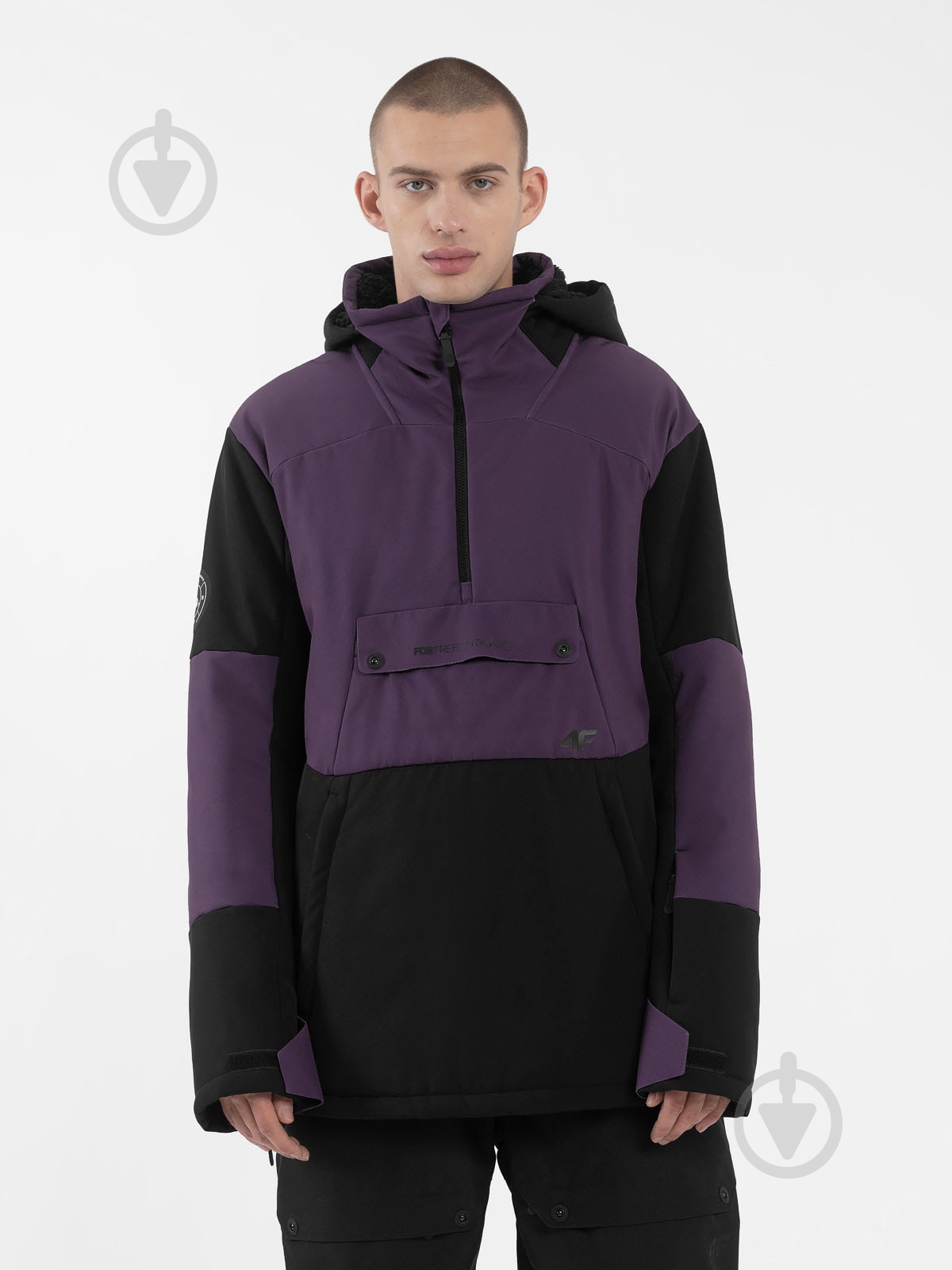 Анорак чоловічий 4F SOFTSHELL JACKET M208 4FWAW23TSOFM208-21S р.L чорний - фото 1