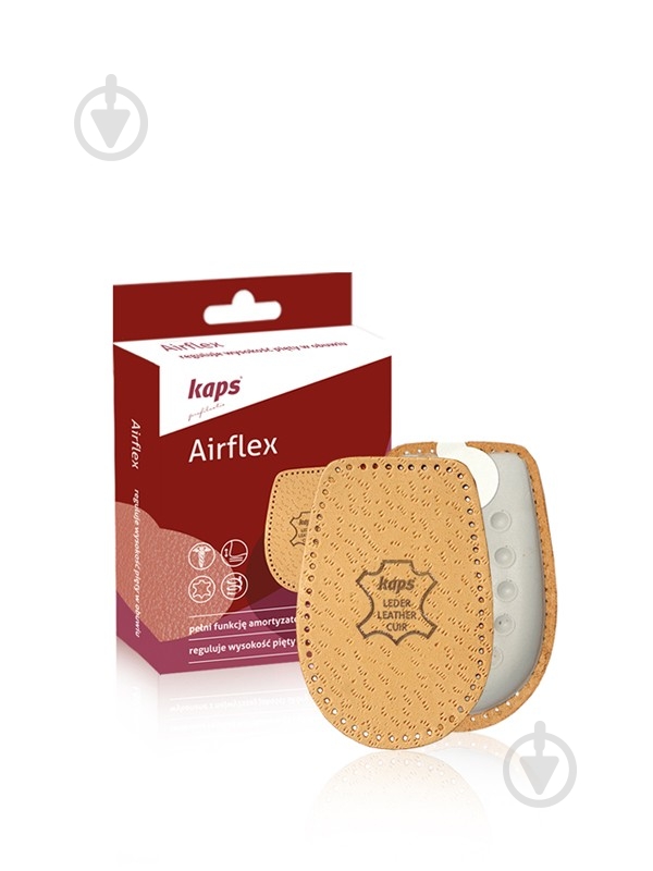 Підп'яточник для п'ят Airflex Kaps р.35-37 коричневий - фото 1