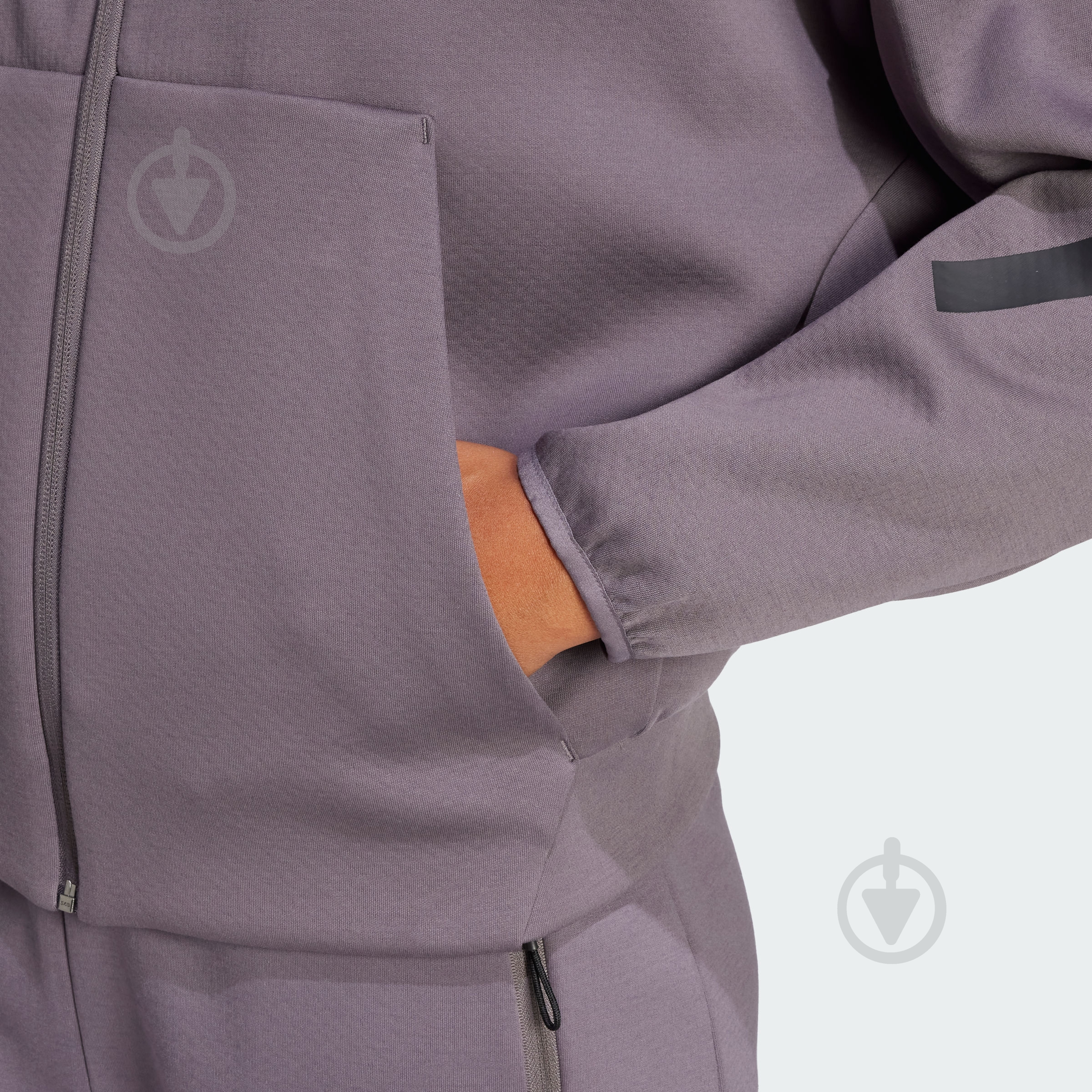 Джемпер Adidas W Z.N.E. FZ JD5985 р.XL серый - фото 3 Джемпер Adidas W Z.N.E. FZ JD5985 р.XL серый - фото 3